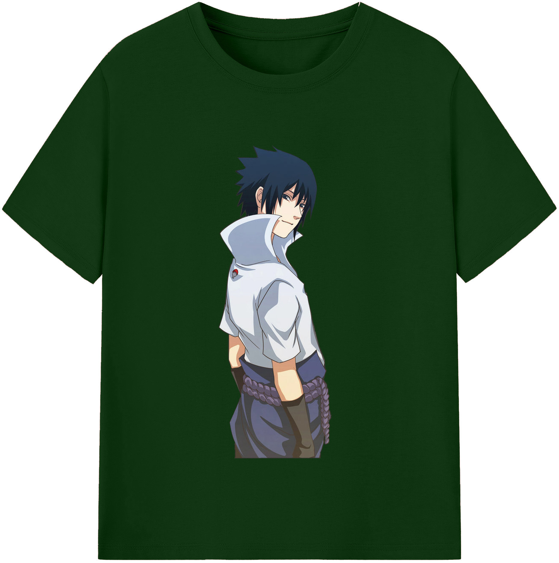 （画像用） NARUTO -ナルト- うちは サスケ Uchiha Sasuke 綿100％半袖Tシャツ（フロントプリント）
